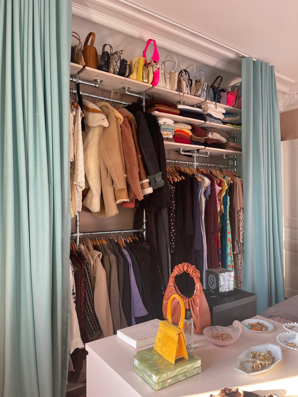 Inside Sabinas wardrobe