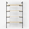 The Walk-In 1 row wardrobe system - (4 shelves)
