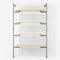 The Walk-In 1 row wardrobe system - (4 shelves)