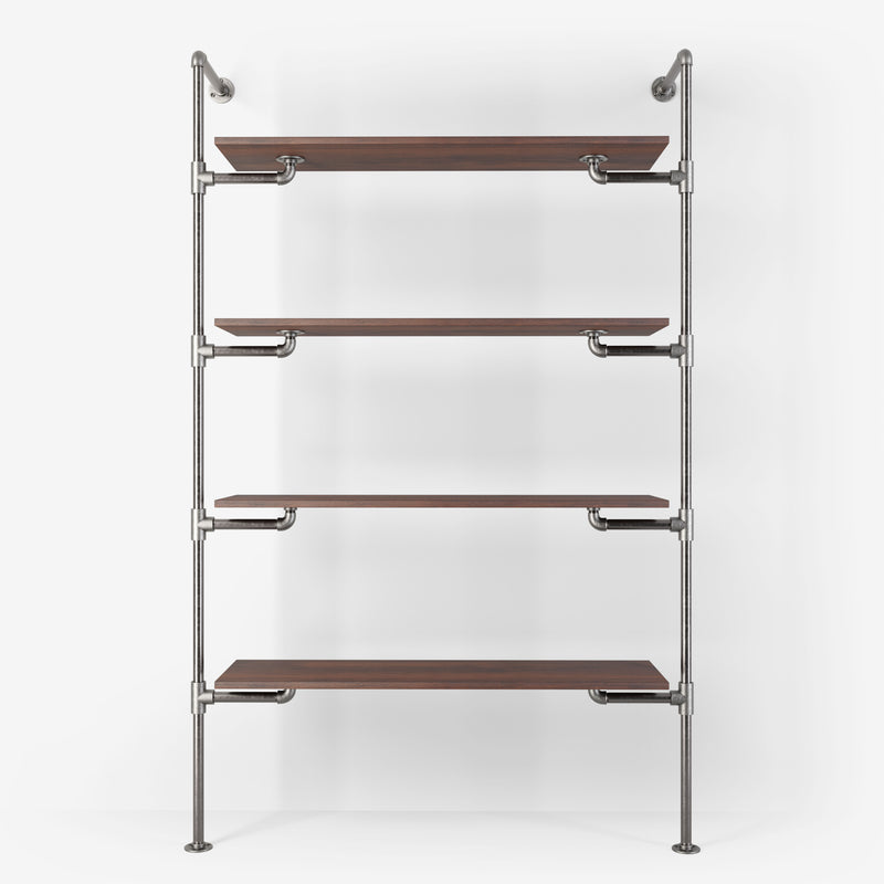 The Walk-In 1 row wardrobe system - (4 shelves)