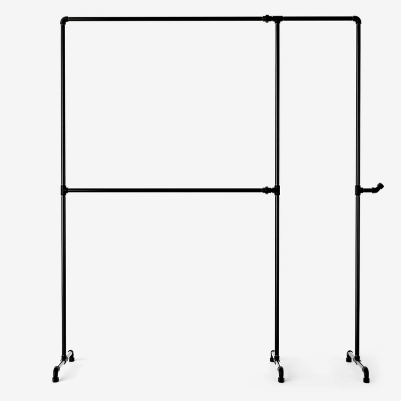 Wild Bill Elliot – Free‑Standing Clothes Rack in Black Pipes