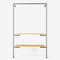 The Walk-In 1 row wardrobe system - (1 rail + 2 shelves)
