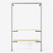 The Walk-In 1 row wardrobe system - (1 rail + 2 shelves)