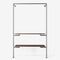 The Walk-In 1 row wardrobe system - (1 rail + 2 shelves)