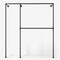 The Walk-In 2 row wardrobe system - (1 rail / 2 rails)