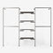 The Walk-In 3 row wardrobe system - (2 rails / 4 shelves/ 2 rails)
