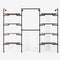 The Walk-In 3 row wardrobe system - (4 shelves / 2 rails/ 4 shelves)