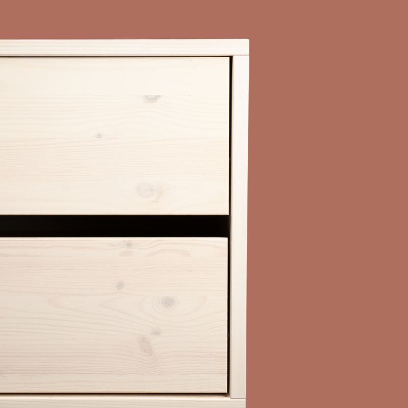 De inloop met dressoir - (1 rail + 1 dressoir / 4 planken)