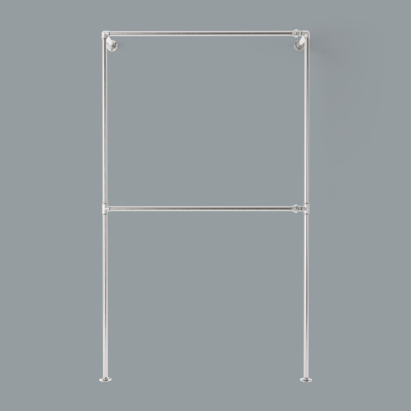 RackBuddy Bob Steele - Double Rail Wall -Mounted Clothes Rack