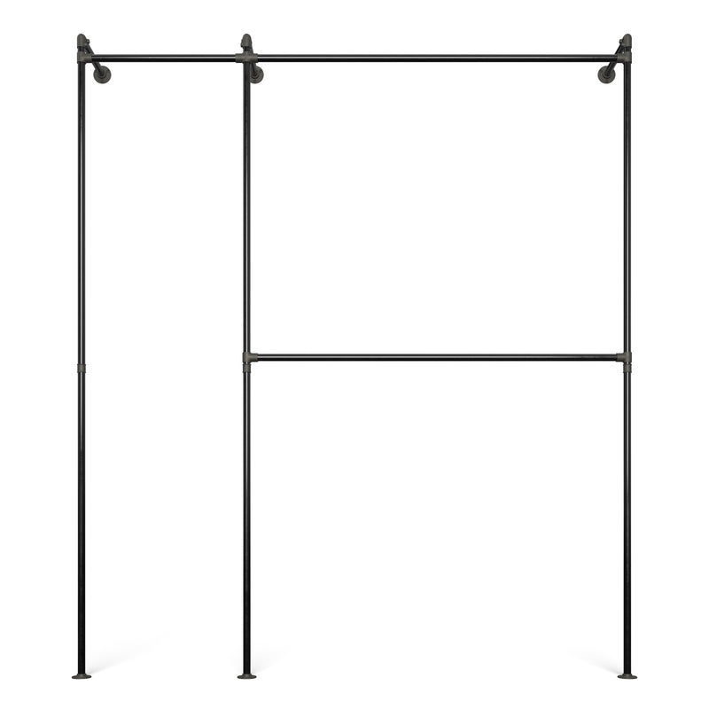 Original Walk-In 2 row wardrobe system - (1 rail / 2 rails)