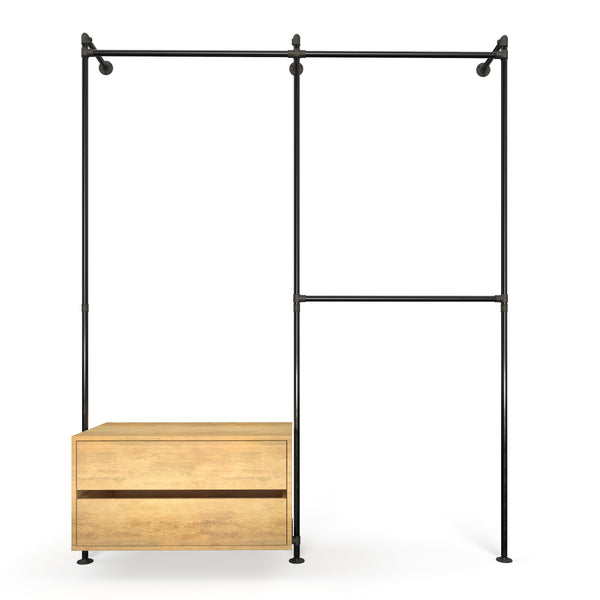Original Walk-In 2 row with dresser - (1 rail + 1 dresser / 2 rails)