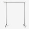 Clothes rack with hook in silver pipes