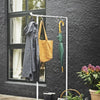 free standing iron pipe shelves galvanized pipes for rain clothes on the terrace