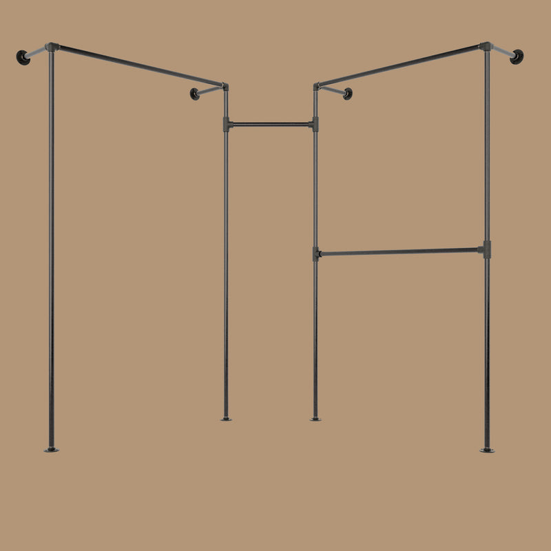 RackBuddy Boswell - hjørneklær rack med to rader