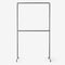 Free standing clothes rack with two levels in dark pipes