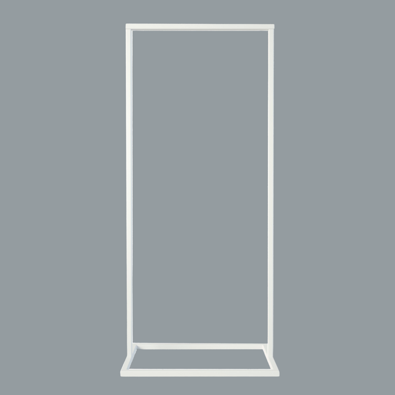 Frame Little Georgia - White clothes rack with a square bottom