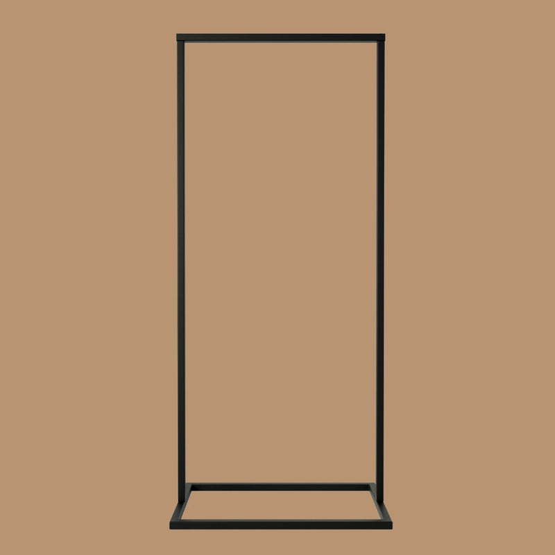 Frame Little Jackson - Black clothes rack with a square bottom