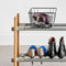 RackBuddy Shoe rack in natural oak with 3 levels - Classic-style shoe rack available in 2 widths