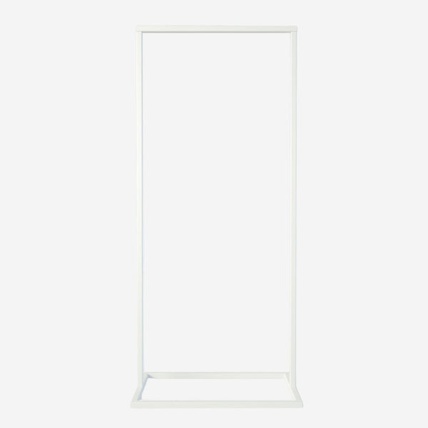 Frame Little Georgia - White clothes rack with a square bottom