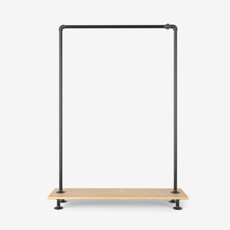 RackBuddy Jessie - Clothes rack with wooden shelf