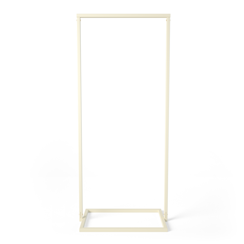 Frame Little x Tina Maria - Matte beige clothes rack with square bottom