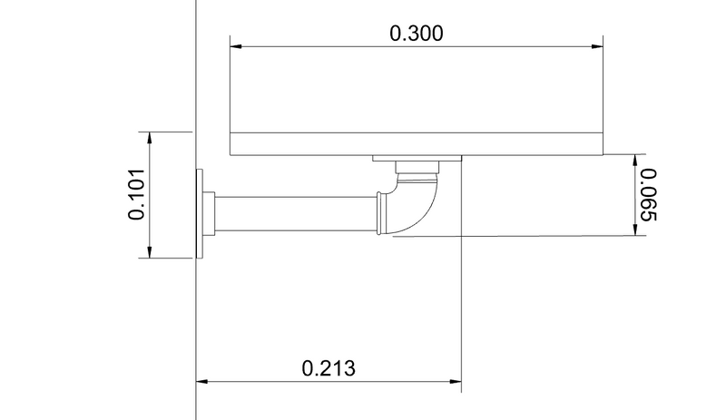 Blossom John Shelf - con supporti di ferro colorati