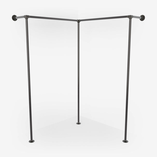 RackBuddy Newton - Corner clothes rack with 2 hang rails