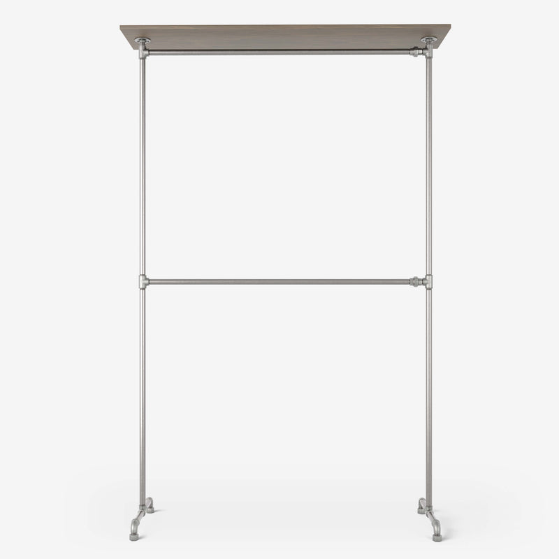 RackBuddy Calico - Double clothes rack with shelf