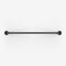Wall-mounted clothes rack for corner made with dark pipes