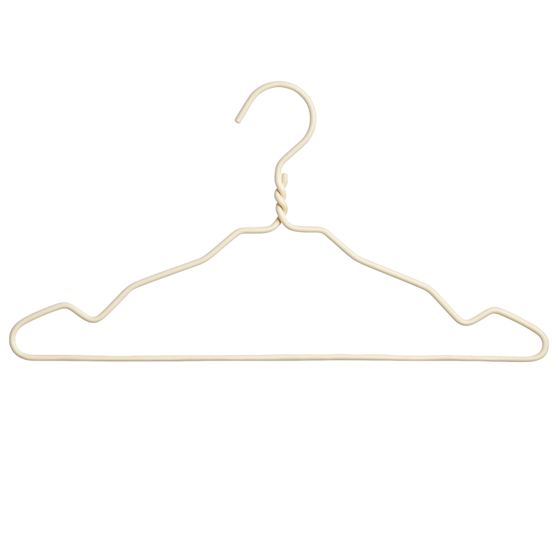 Tina Maria - Set of 5 matte beige clothes hanger