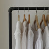 Dark water pipe clothes rail strong to hold a lot of clothes in industrial design