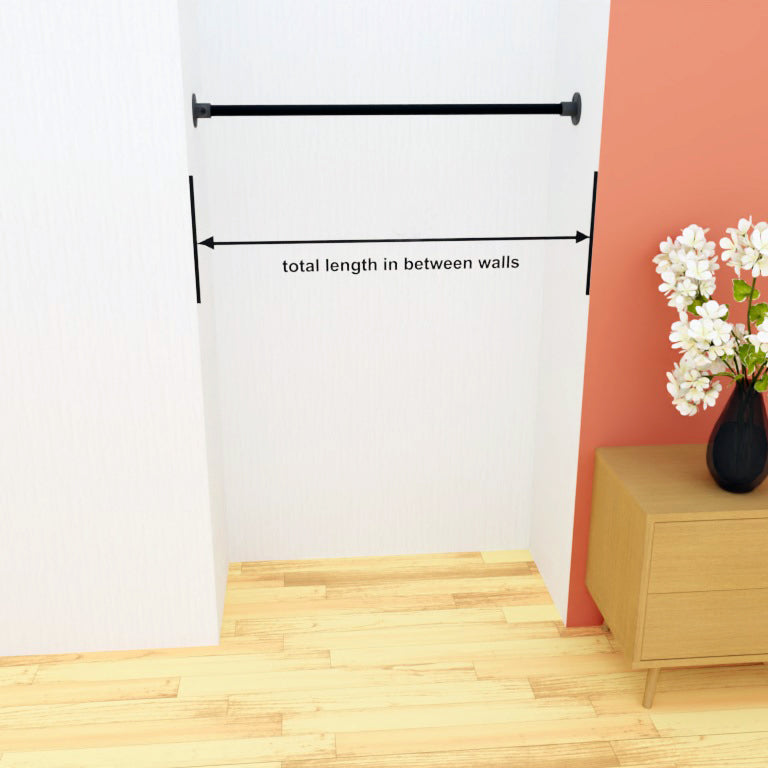 Original Logan - Custom clothes rail wall-mounted between two walls