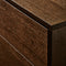 Dressers with legs in smoked oak, with 2 push-open drawers