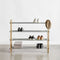 RackBuddy Shoe rack in natural oak with 4 levels - Classic style shoe rack available in 2 widths