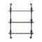 RackBuddy Shelfie System with three wooden shelves